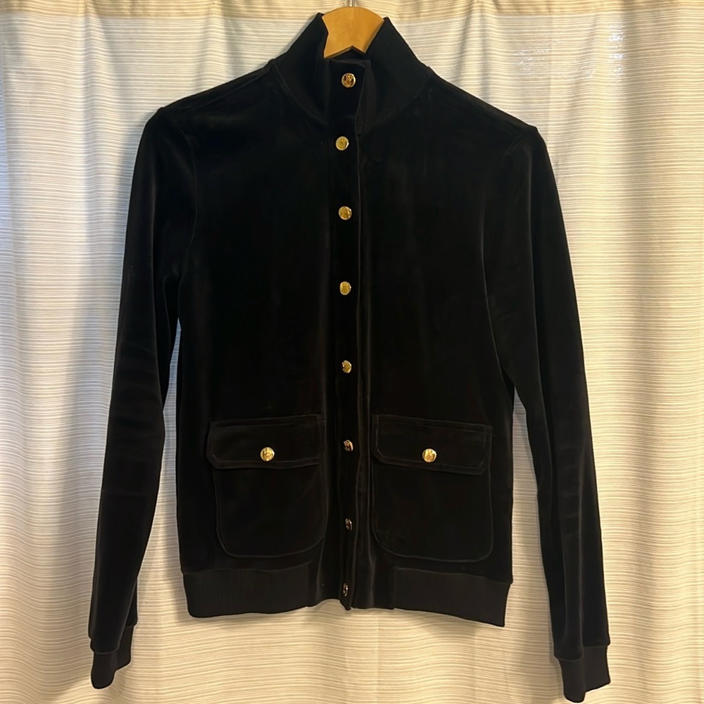 Ralph Lauren black velvet button down